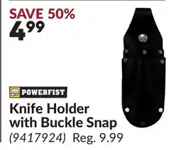 Princess Auto Knife Holder with Buckle Snap offer