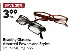 Princess Auto Reading Glasses, Assorted Powers and Styles offer