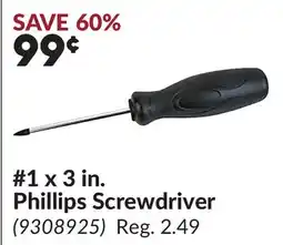 Princess Auto 1 x 3 in. Phillips Screwdriver offer