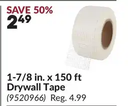 Princess Auto 1-7/8 in. x 150 ft Drywall Tape offer