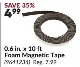 Princess Auto 0.6 in. x 10 ft Foam Magnetic Tape offer
