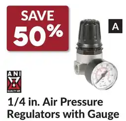 Princess Auto 1/4 in. Air Pressure Regulators with Gauge Standard offer
