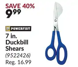 Princess Auto POWERFIST 7 in. Duckbill Shears offer