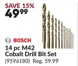 Princess Auto 14 pc M42 Cobalt Drill Bit Set offer