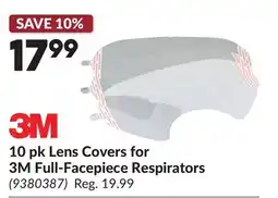 Princess Auto 10 pk Lens Covers for 3M Full-Facepiece Respirators offer