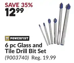 Princess Auto 6 pc Glass and Tile Drill Bit Set offer