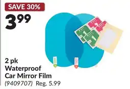 Princess Auto 2 pk Waterproof Car Mirror Film offer
