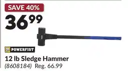 Princess Auto 12 lb Sledge Hammer offer
