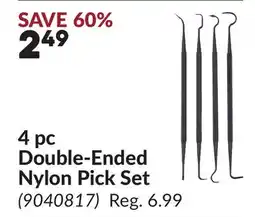 Princess Auto 4 pc Double-Ended Nylon Pick Set offer