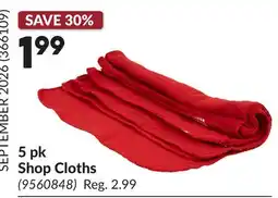 Princess Auto 5 pk Shop Cloths offer