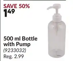 Princess Auto 500 ml Bottle with Pump offer