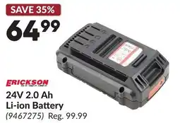 Princess Auto 24V 2.0 Ah Li-ion Battery offer