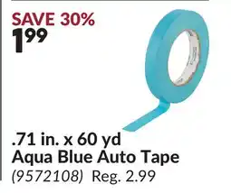 Princess Auto 71 in. x 60 yd Aqua Blue Auto Tape offer