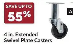 Princess Auto 4 in. Extended Swivel Plate Caster offer
