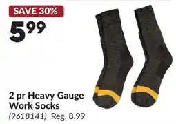 Princess Auto 2 pr Heavy Gauge Work Socks offer