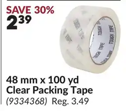 Princess Auto 48 mm x 100 yd Clear Packing Tape offer
