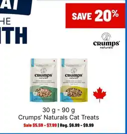 Ren’s Pets Depot Crumps' Naturals Cat Treats offer