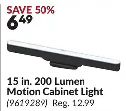Princess Auto 15 in. 200 Lumen Motion Cabinet Light offer