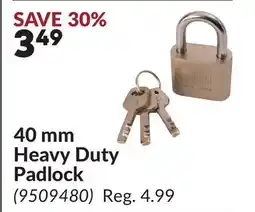 Princess Auto 40 mm Heavy Duty Padlock offer