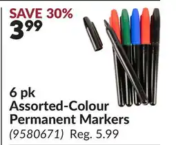 Princess Auto 6 pk Assorted-Colour Permanent Markers offer