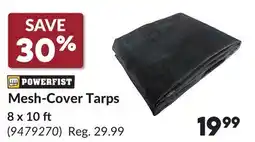 Princess Auto Mesh-Cover Tarps offer