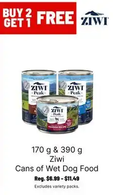 Ren’s Pets Depot Ziwi Cans of Wet Dog Food offer
