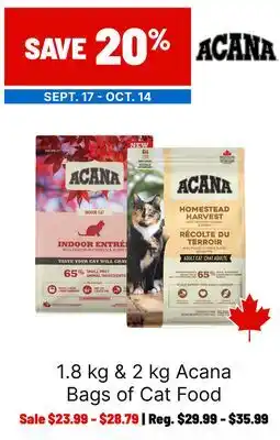 Ren’s Pets Depot Acana Bags of Cat Food offer