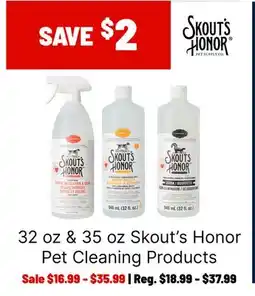 Ren’s Pets Depot 32 oz & 35 oz Skout's Honor Pet Cleaning Products offer