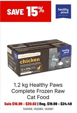 Ren’s Pets Depot Healthy Paws Complete Frozen Raw Cat Food offer