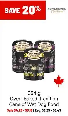 Ren’s Pets Depot Oven-Baked Tradition Cans of Wet Dog Food offer