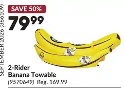 Princess Auto 2-Rider Banana Towable offer