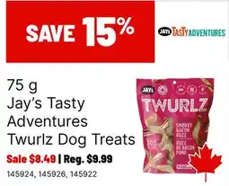 Ren’s Pets Depot Jay's Tasty Adventures Twurlz Dog Treats offer
