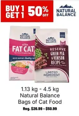 Ren’s Pets Depot Natural Balance Bags of Cat Food offer