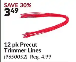 Princess Auto 12 pk Precut Trimmer Lines offer