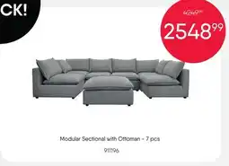 Meubles RD Modular Sectional with Ottoman - 7 pcs offer