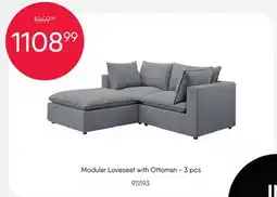 Meubles RD Modular Loveseat with Ottoman - 3 pcs offer