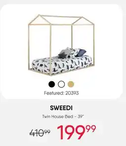 Meubles RD Sweedi - House Bed 39'' offer