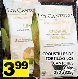 Supermarché PA CROUSTILLES DE TORTILLAS LOS CANTORES | Chips offer