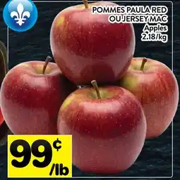 Supermarché PA POMMES PAULA RED OU JERSEY MAC | Apples offer