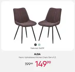 Meubles RD Alba - Upholstered Chairs (Set of 2) - Brown offer
