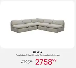 Meubles RD Haneia - Modular Sectional - 5 pcs with Ottoman offer