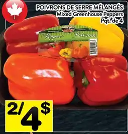 Supermarché PA POIVRONS DE SERRE MÉLANGÉS | Mixed Greenhouse Peppers offer