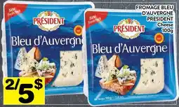 Supermarché PA FROMAGE BLEU D'AUVERGNE PRÉSIDENT | Cheese offer