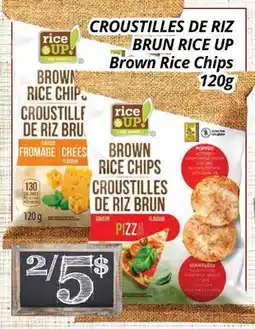 Supermarché PA CROUSTILLES DE RIZ BRUN RICE UP | Brown Rice Chips offer
