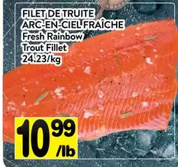 Supermarché PA FILET DE TRUITE ARC-EN-CIEL FRAÎCHE | Fresh Rainbow Trout Fillet offer