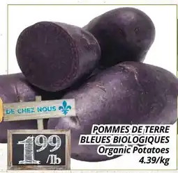Supermarché PA POMMES DE TERRE BLEUES BIOLOGIQUES | Organic Potatoes offer