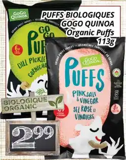Supermarché PA PUFFS BIOLOGIQUES GOGO QUINOA | Organic Puffs offer