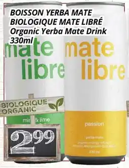 Supermarché PA BOISSON YERBA MATE BIOLOGIQUE MATE LIBRÉ | Organic Yerba Mate Drink offer