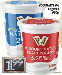 Supermarché PA YOGOURTS PA | Yogurts offer