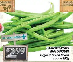 Supermarché PA HARICOTS VERTS BIOLOGIQUES | Organic Green Beans offer